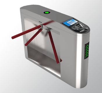 圆弧斜面验票三辊闸ZRZN-JW218